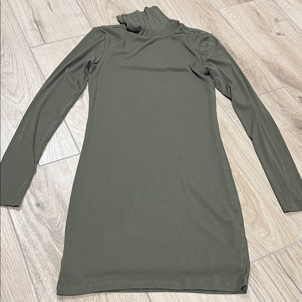 Aritzia Long Sleeve‎ Olive Dress